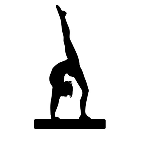 Gymnastics Silhouette Splits | Free download on ClipArtMag