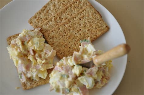 Ham And Egg Salad With Crackers Recipe