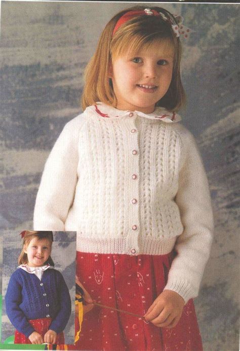 Knit V Neck And Round Neck Cardigans Vintage Pattern To Inch