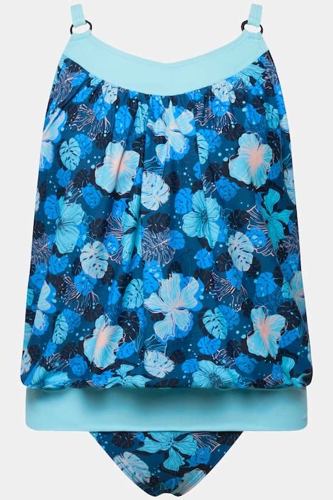 Tankini Bloemen Zachte Cups Verstelbare Bandjes Gerecycled Bikini S Tankini S Badmode