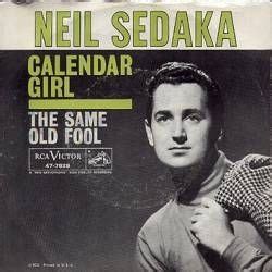 Calendar Girl - Song Lyrics and Music by Neil Sedaka arranged by Eli ...