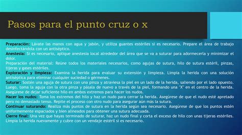 Punto Cruz Es Una De Los Tipos De Sutura PPT