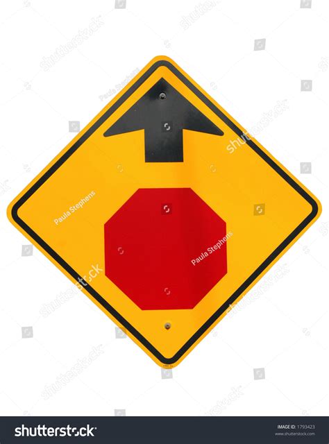 Stop Sign Ahead Stock Photo 1793423 : Shutterstock