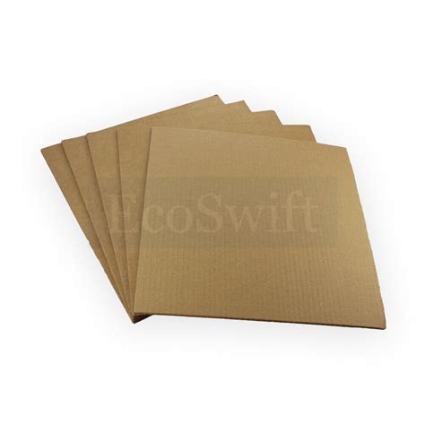 5 12x12 Ecoswift Corrugated Cardboard Pads Filler Inserts Sheet 1 8 Thick 12x12 Ebay