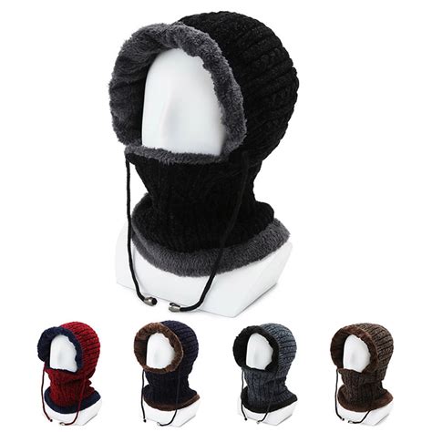 Spring Park Unisex Men Women Winter Balaclavas Hat Warm Collar Knitted