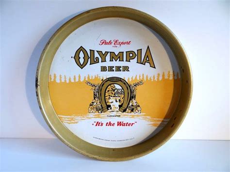 Vintage 1960s Olympia Beer Tin Tray Olympia Its The Water Etsy