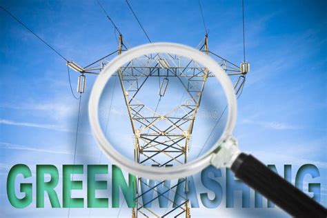 Alert To Greenwashing About Electricity Business Concept With Text