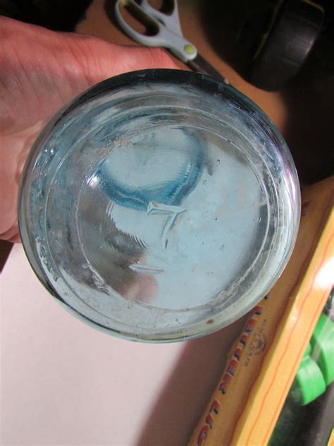 Vintage Qt Ball Ideal Pat July 14 1908 Aqua Mason Canning Jar Etsy