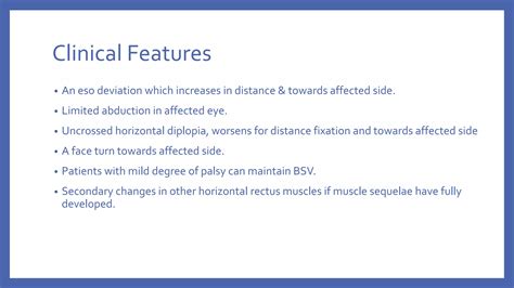 6th Nerve Palsy Ppt