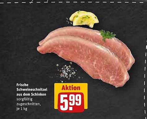 Frische Schweineschnitzel Aus Dem Schinken Angebot Bei Rewe Prospekte De