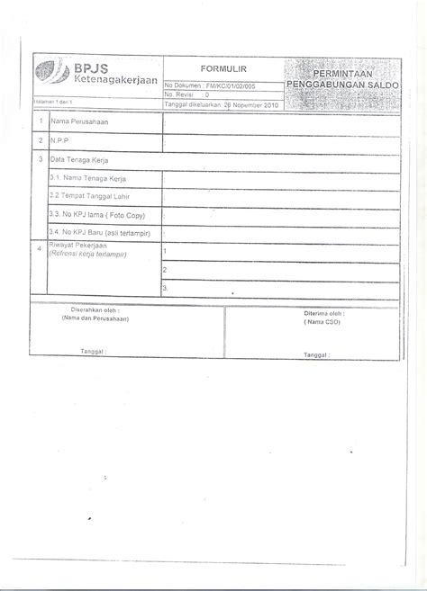 Detail Contoh Form Biodata Karyawan Koleksi Nomer