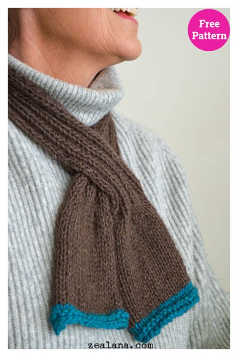 Self Fastening Keyhole Scarf Free Knitting Pattern Page Of