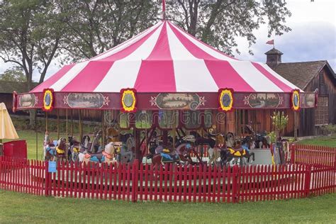 Carousel on a farm editorial photo. Image of childhood - 37973216