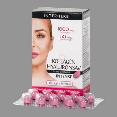 Interherb Kollagén Hyaluronsav Intense tabletta 30x Fehér Kígyó