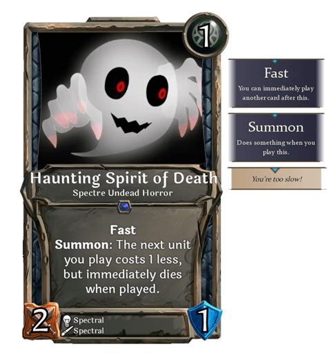 [Card] Haunting Spirit of Death (Now this have Spirit Affinity and 2/1 ...