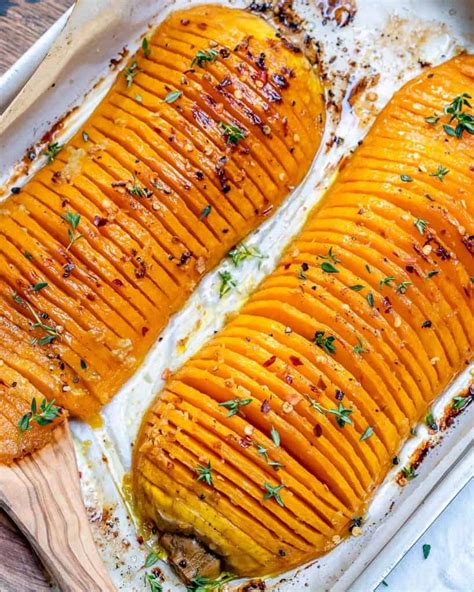 Hasselback Butternut Squash Recipe Healthy Fitness Meals