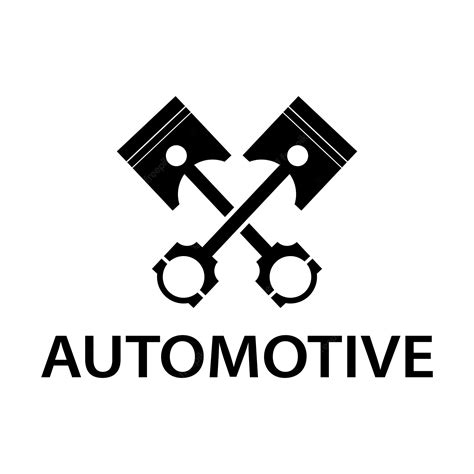 Premium Vector Automotive Double Piston Logo Silhouette Vector Icon