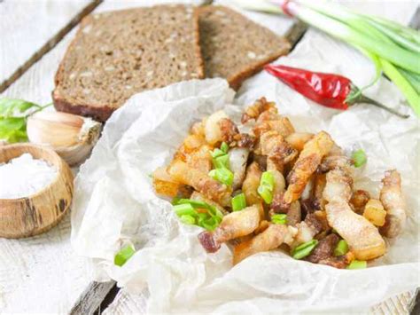 Шкварки — рецепт с фото