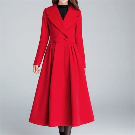 Winter Long Hooded Wool Princess Coat Women Vintage Inspired Etsy