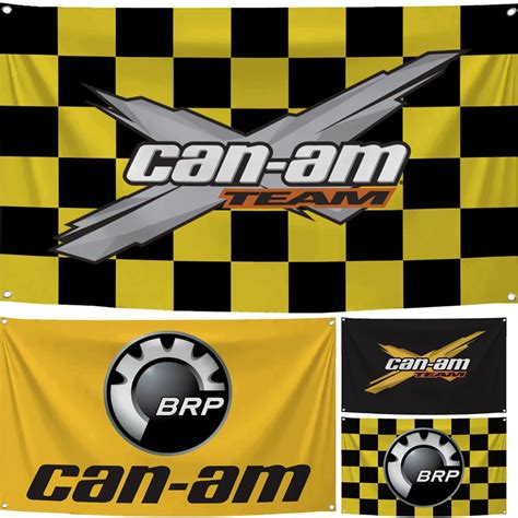 X Cm X Can Am Brp Motorcycle Racing Canada Flag Polyester