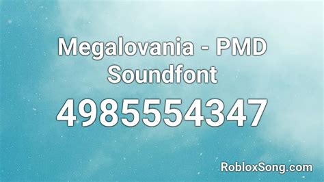 Megalovania Pmd Soundfont Roblox Id Roblox Music Codes