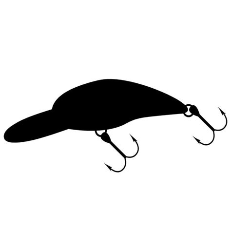 Fishing Lure Silhouette at GetDrawings | Free download