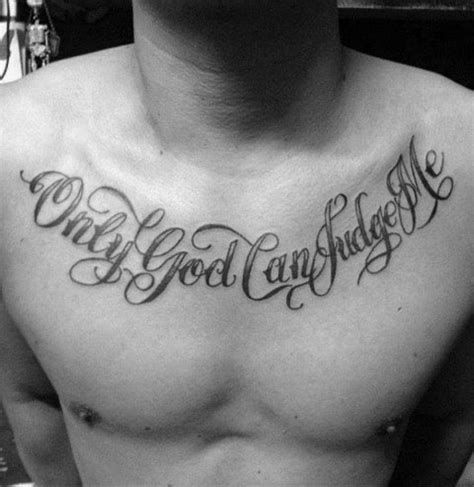 Chest Tattoo Quotes Designs