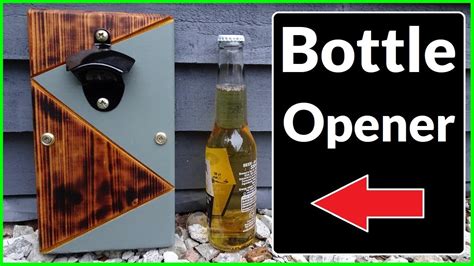 How To Make A Wall Mounted Beer Bottle Opener Scrap Wood Project