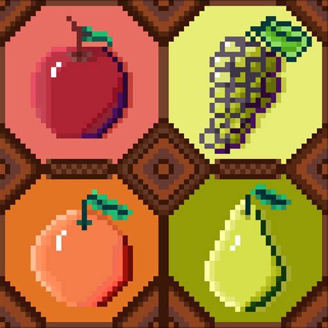 Fruits : r/PixelArt