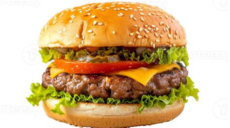 irresistible cheeseburger  transparent background  png