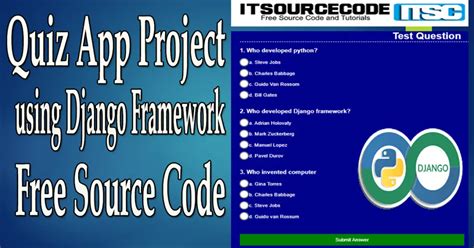 Django Quiz App With Source Code Itsourcecode