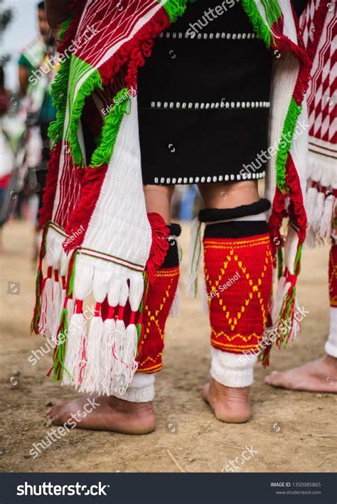 traditional dress nagaland people  festival stock photo