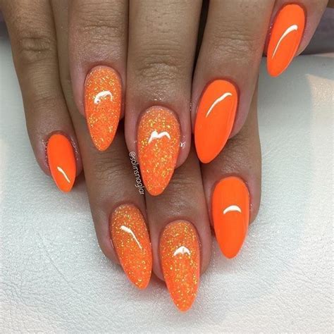 Pin By Sonia Garcia On Designer Mani Pedis 2020 Orange Nail Designs