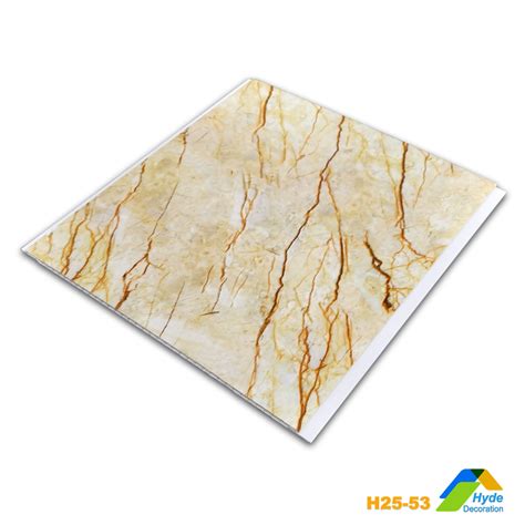 Marble Lock Plafond PVC Bathroom Wall Tile Hot Stamping Ceiling Panel Hot Stamping Ceiling