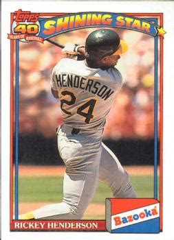 Rickey Henderson Cards Trading Card Database