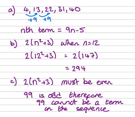 Nth Term of an Arithmetic Sequence - Mr-Mathematics.com