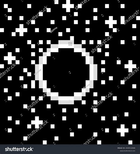 Black Hole Pixel Art Isolated On Stock Vector (Royalty Free) 2049516908 ...