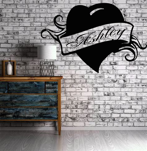 Vinyl Decal Wall Sticker Ashley Personalized Name Lettering Custom Quo ...