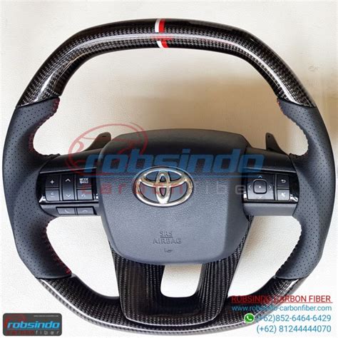 Jual Stir Setir Steering Wheel Toyota Voxy Fortuner Hilux Innova Carbon