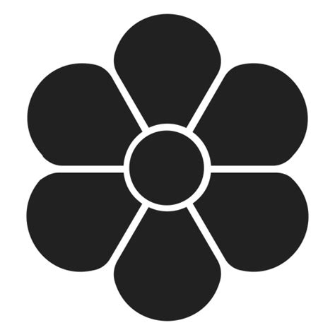 Design Png E Svg De Flor De ícone De Flor Plana Para Camisetas