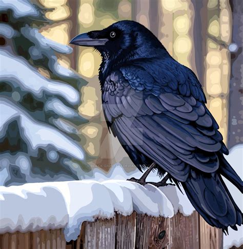 The story about the raven and the snow by Black-Dahlia82 on DeviantArt