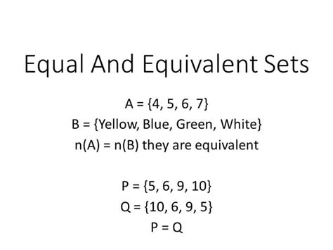 How do you know if sets are equal or equivalent? – killerinsideme.com