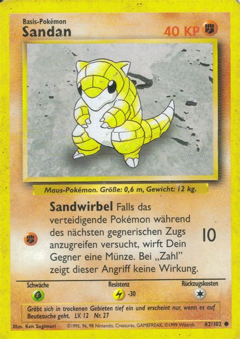 Sandan Wert Bild K Nstler Seltenheit Pokemonkarte De