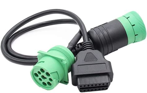 Buy 9 Pin To OBD2 Interface Truck Y J1939 Obd2 Cable Adapter OBDII Y