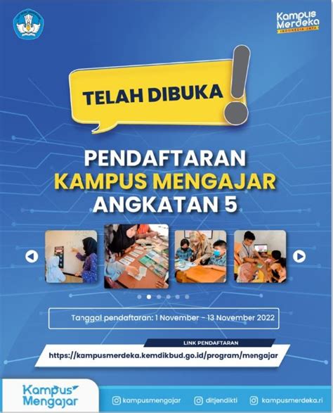 Pendaftaran Kampus Mengajar Angkatan Telah Dibuka Tanggal