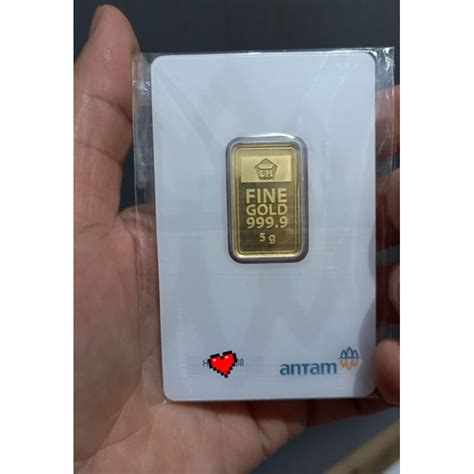 Jual EMAS ANTAM 5 GRAM CERTIEYE ALBINO LOGAM MULIA Shopee Indonesia