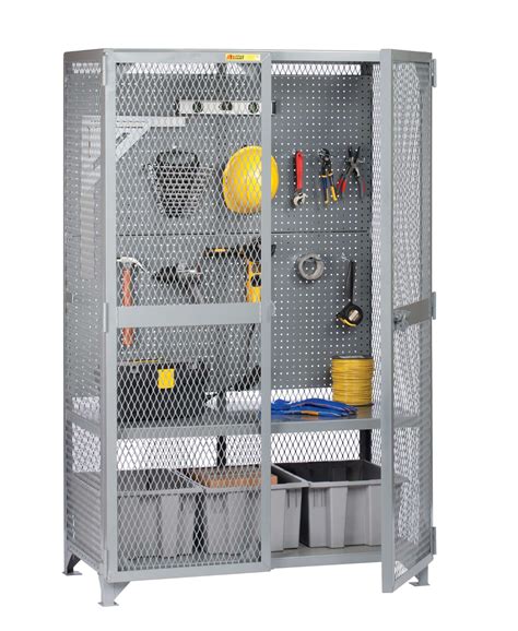 Tool Storage Locker With Pegboard Or Louvered Panel Little Giant