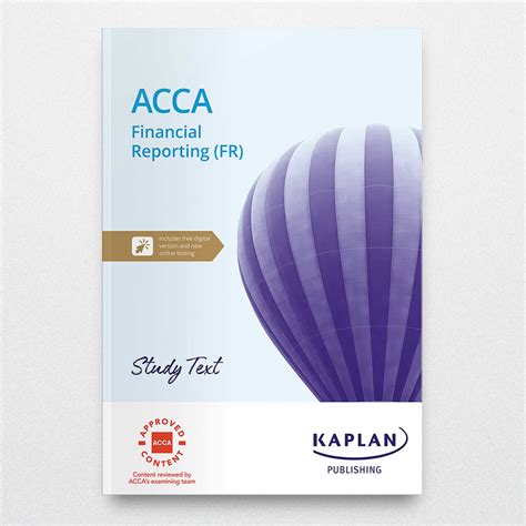 Kaplan Acca Financial Reporting Study Text 2023 2024 By Kaplan