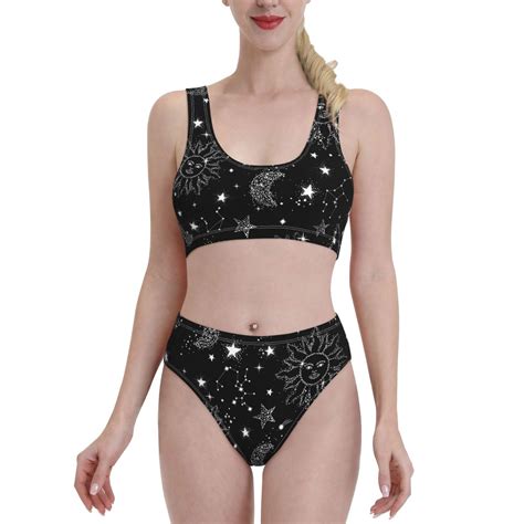 Daiia Space Galaxy Women S Bikini Swimsuit Two Piece Swimsuit High