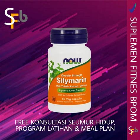 Jual Now Food Foods Silymarin Milk Thistle Mg Vegan Capsule